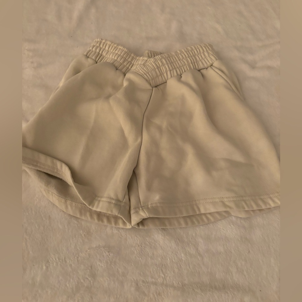 PrettyLittleThing Beige Athletic Shorts